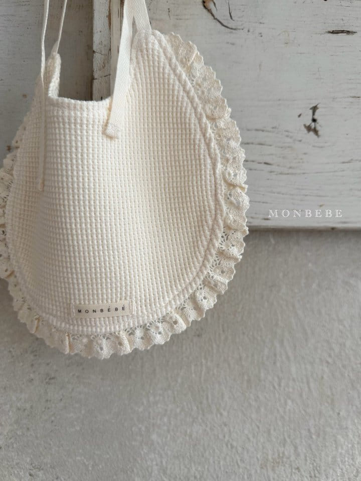 Monbebe - Korean Children Fashion - #littlefashionista - Waffle Lace Bib  - 4