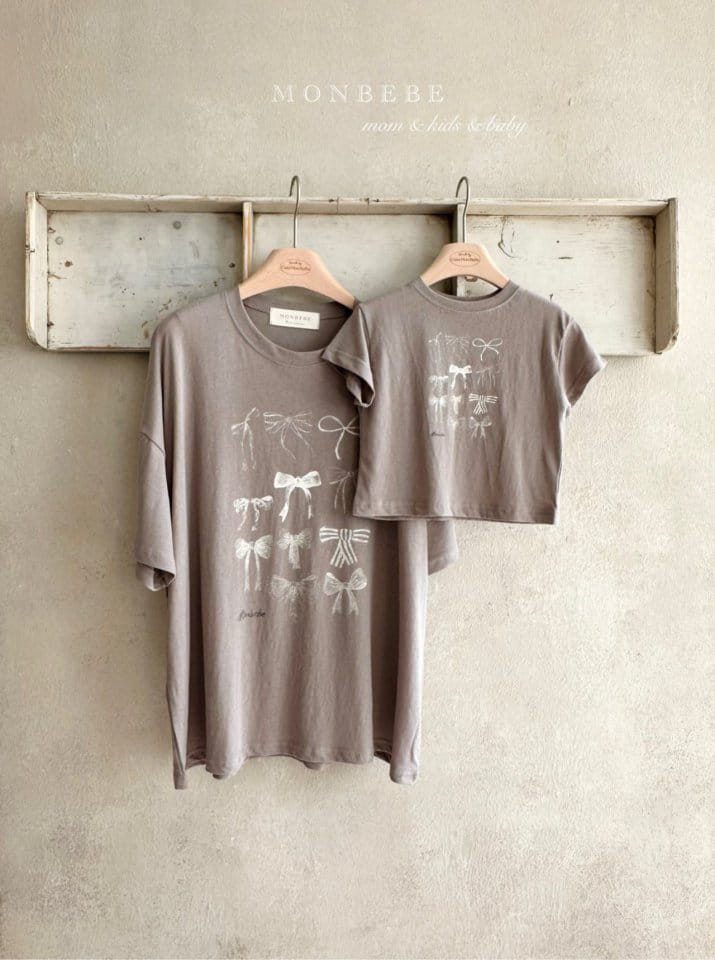 Monbebe - Korean Children Fashion - #minifashionista - Adult Ribbon Tee - 7