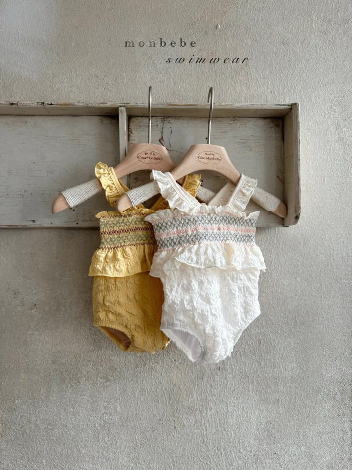 Monbebe - Korean Children Fashion - #prettylittlegirls - Luni Smoke Swim Suit - 10