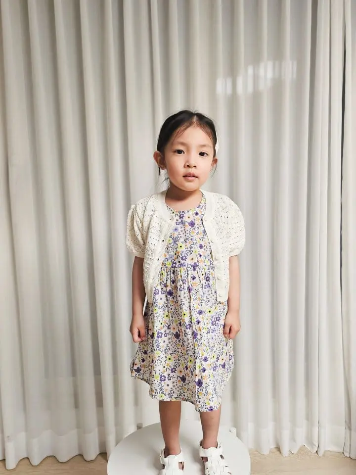 Moncher Chouchou - Korean Children Fashion - #prettylittlegirls - Roel Scaci Short Sleeve Cardigan - 4