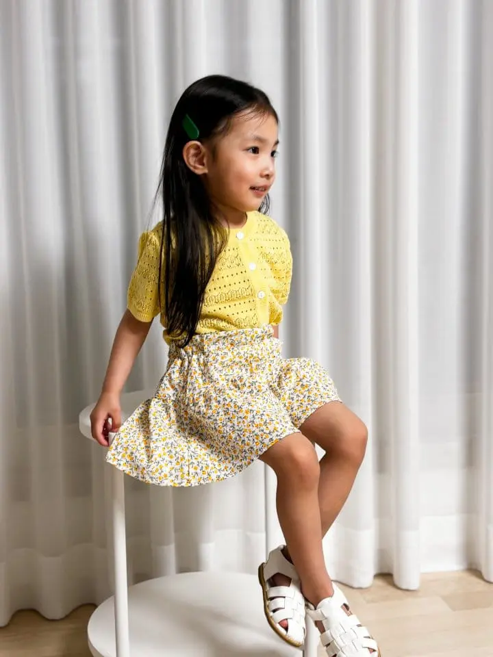Moncher Chouchou - Korean Children Fashion - #prettylittlegirls - Roel Scaci Short Sleeve Cardigan - 3