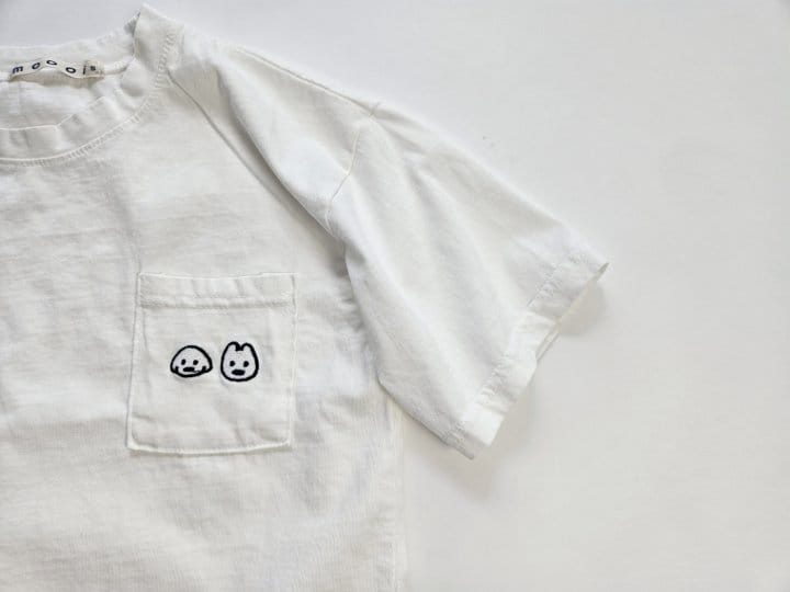 Mooi Store - Korean Children Fashion - #childrensboutique - Puppy Pocket Embroidery Tee - 10