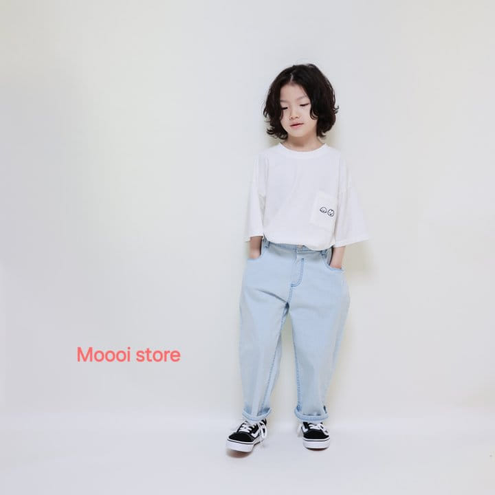 Mooi Store - Korean Children Fashion - #todddlerfashion - Puppy Pocket Embroidery Tee - 6