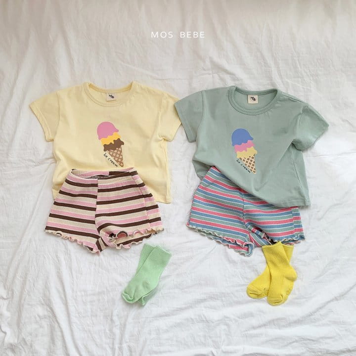 Mos Bebe - Korean Baby Fashion - #babyclothing - Icecream Top Bottom Set