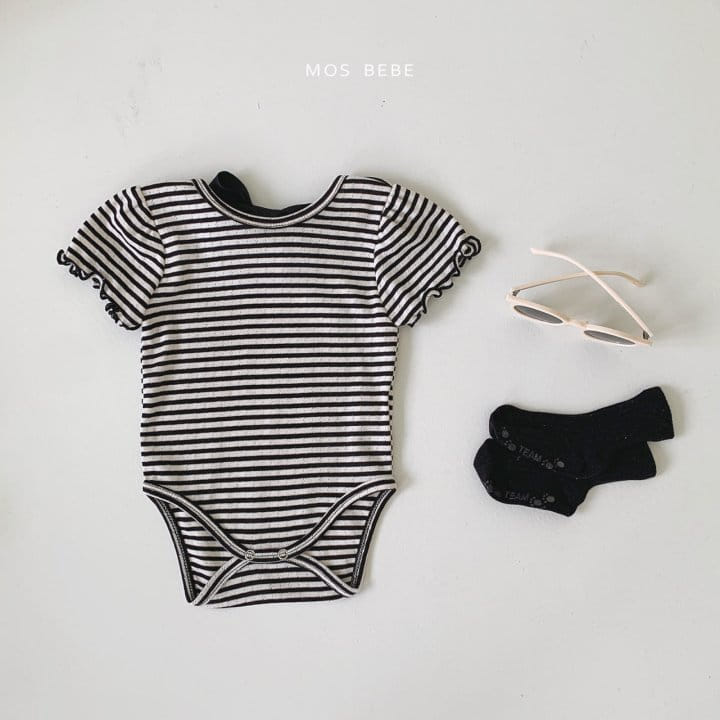 Mos Bebe - Korean Baby Fashion - #babyfashion - Sherbet Back Ribbon Body Suit - 10