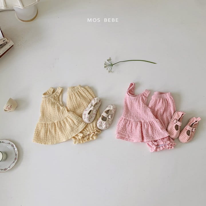 Mos Bebe - Korean Baby Fashion - #babyfashion - Cotton Candy Top Bottom Set