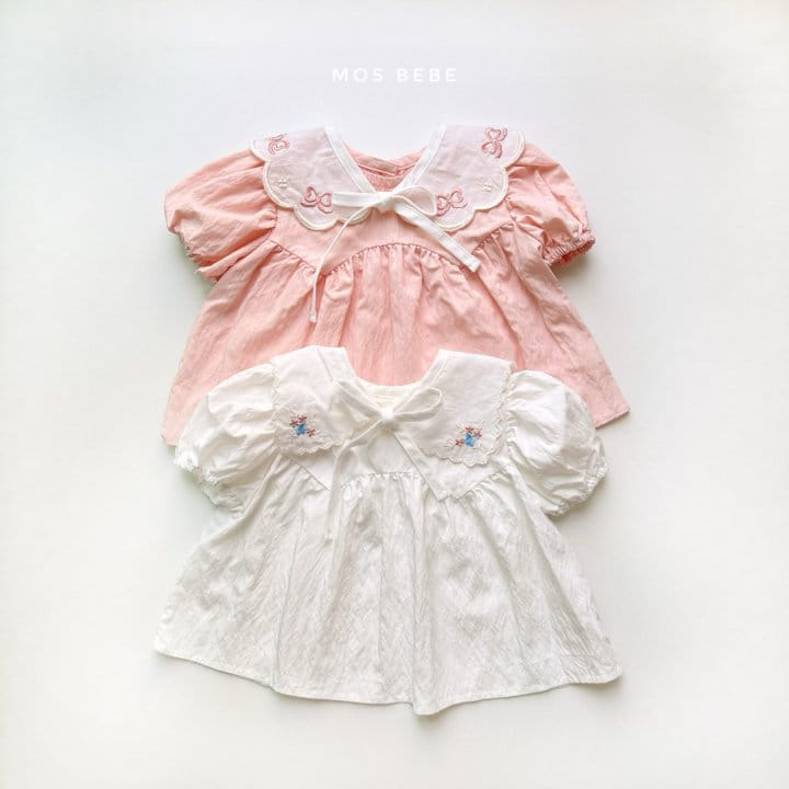 Mos Bebe - Korean Baby Fashion - #babyfever - Embroidery Cape - 7