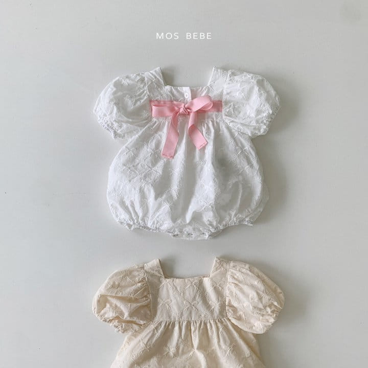 Mos Bebe - Korean Baby Fashion - #babylifestyle - Ribbon Tie Body Suit - 7