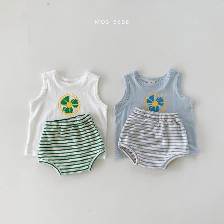 Mos Bebe - Korean Baby Fashion - #babylifestyle - Fan Top Bottom Set - 7