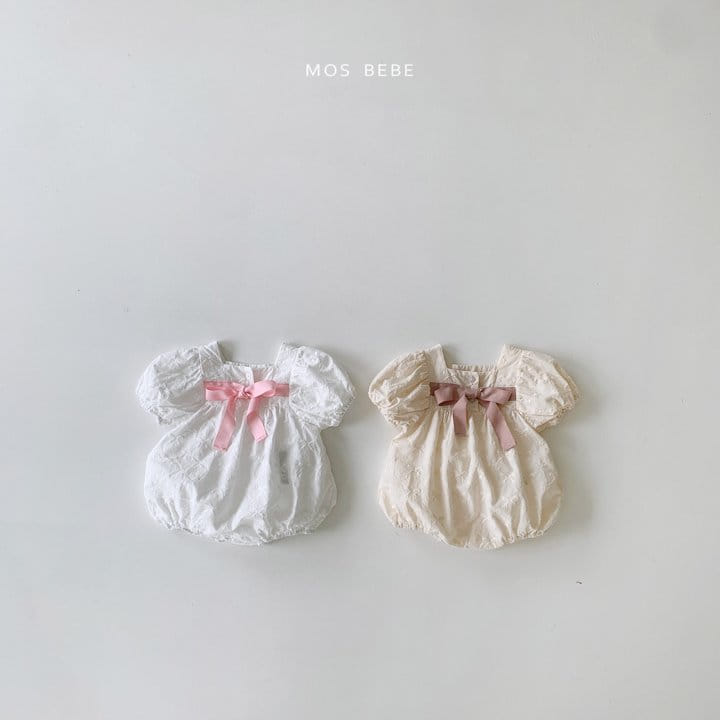 Mos Bebe - Korean Baby Fashion - #babyoninstagram - Ribbon Tie Body Suit - 8