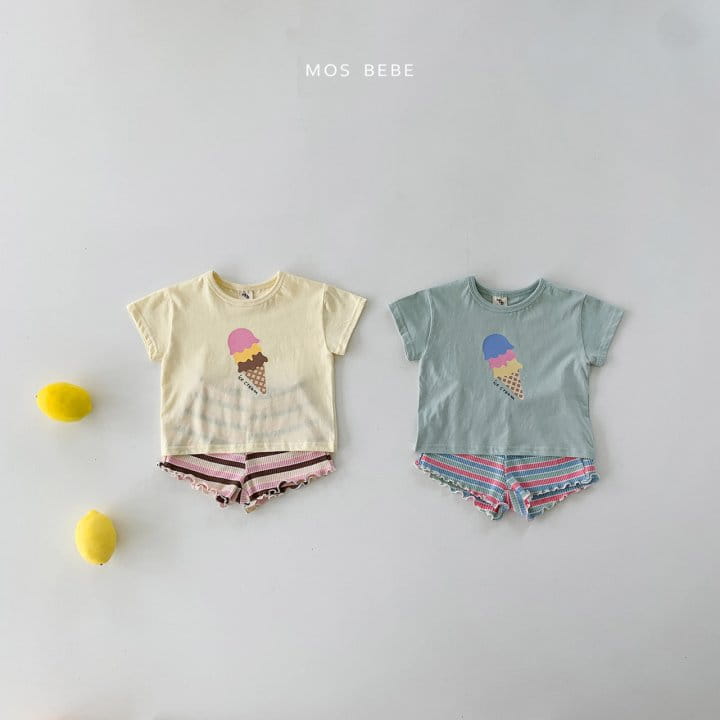 Mos Bebe - Korean Baby Fashion - #babyoninstagram - Icecream Top Bottom Set - 6