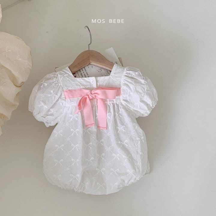 Mos Bebe - Korean Baby Fashion - #babyootd - Ribbon Tie Body Suit - 9