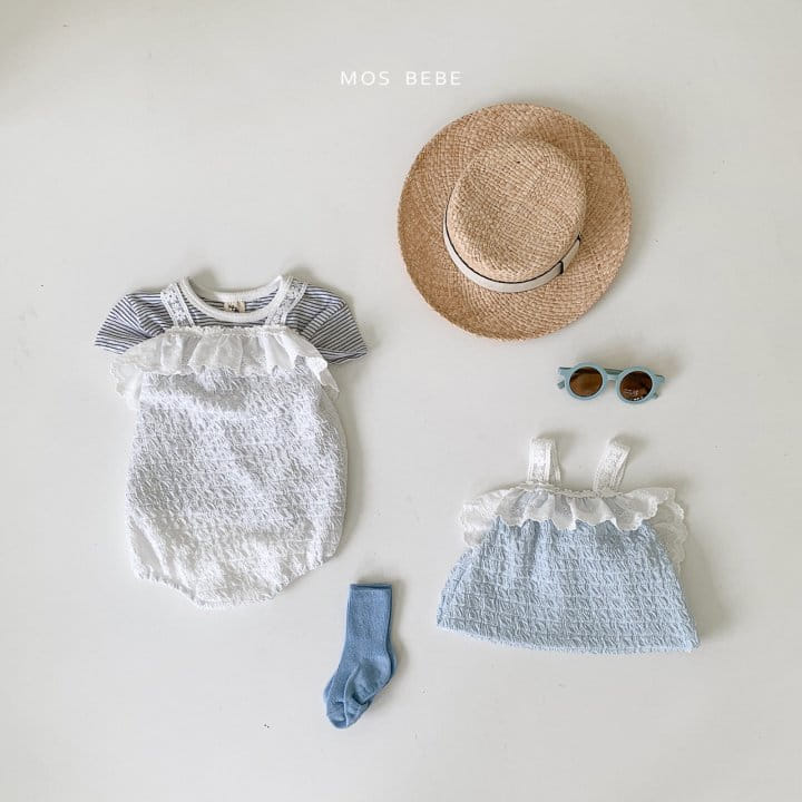 Mos Bebe - Korean Baby Fashion - #babyoutfit - Angel Lace Body Suit