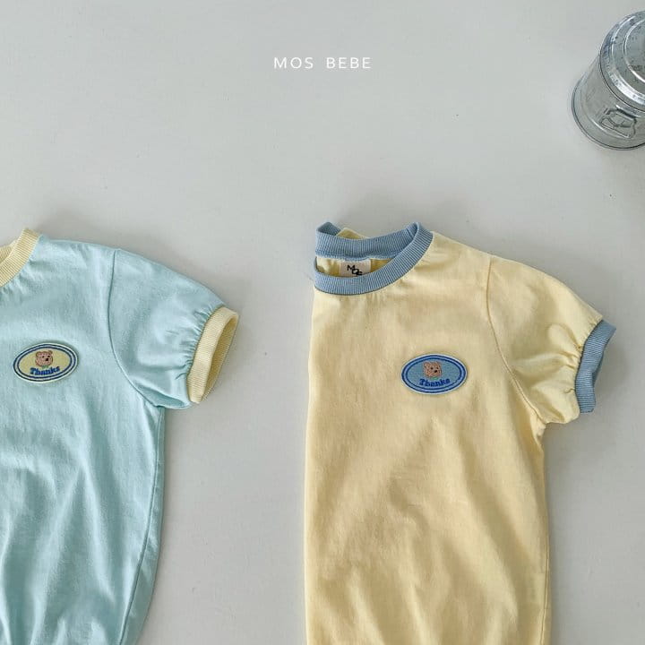 Mos Bebe - Korean Baby Fashion - #babyoutfit - Thanks Bear Body Suit - 7