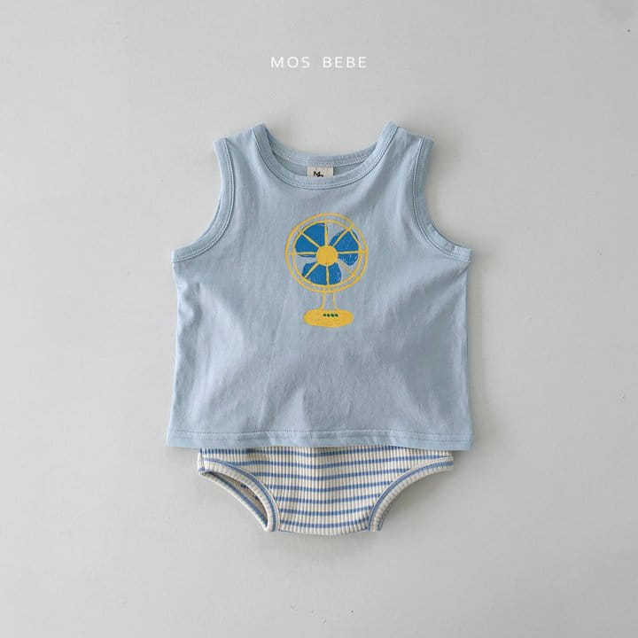 Mos Bebe - Korean Baby Fashion - #babyoutfit - Fan Top Bottom Set - 10