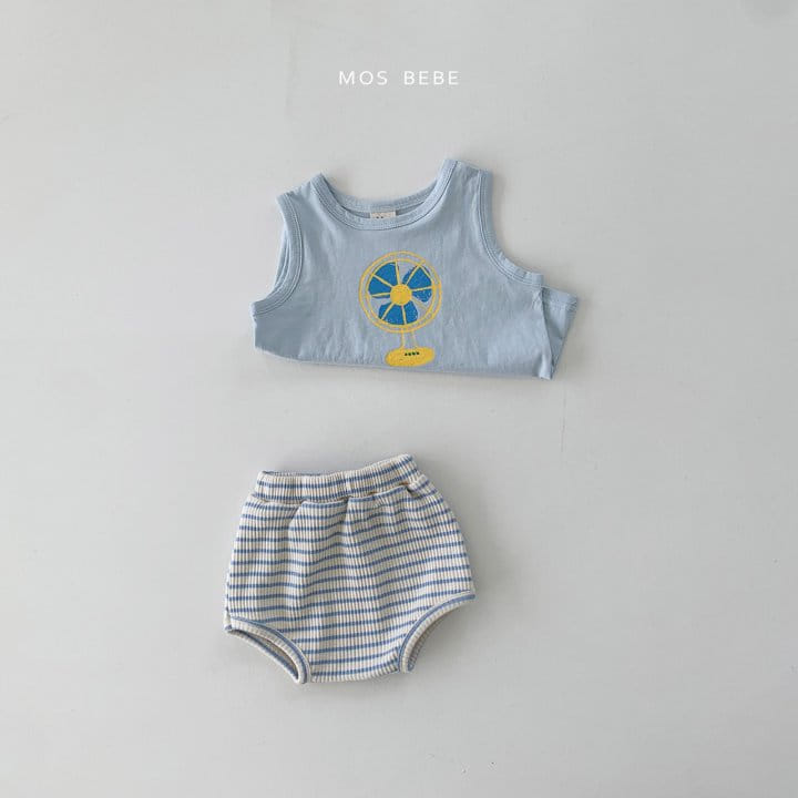 Mos Bebe - Korean Baby Fashion - #babyoutfit - Fan Top Bottom Set - 11