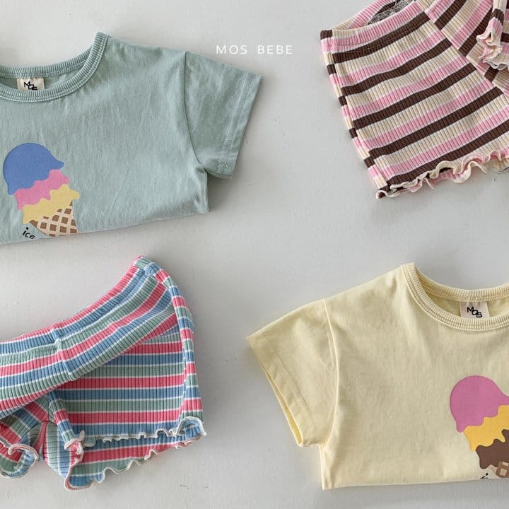 Mos Bebe - Korean Baby Fashion - #babywear - Icecream Top Bottom Set - 10