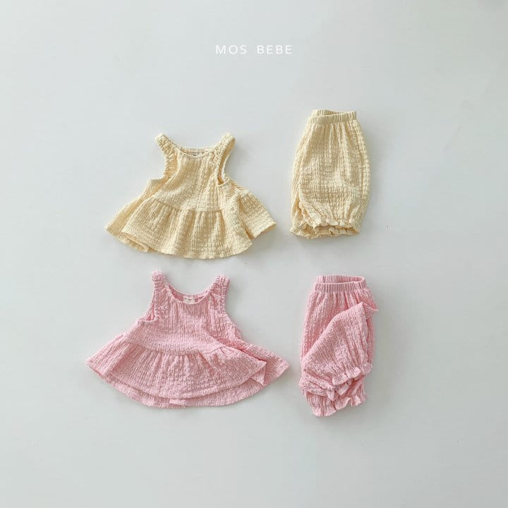 Mos Bebe - Korean Baby Fashion - #babywear - Cotton Candy Top Bottom Set - 9