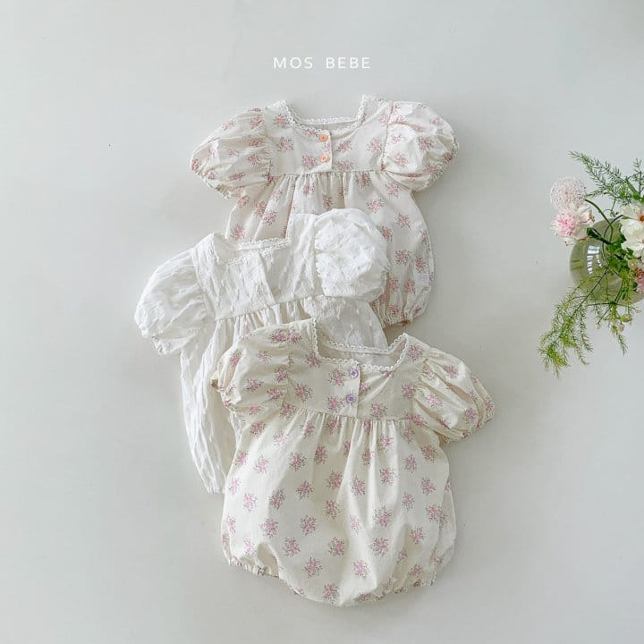 Mos Bebe - Korean Baby Fashion - #smilingbaby - Lea Square Body Suit - 2