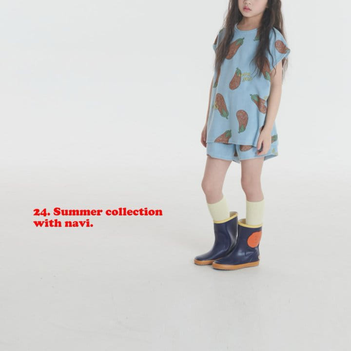 Navi - Korean Children Fashion - #kidzfashiontrend - Eggplant Tee - 4