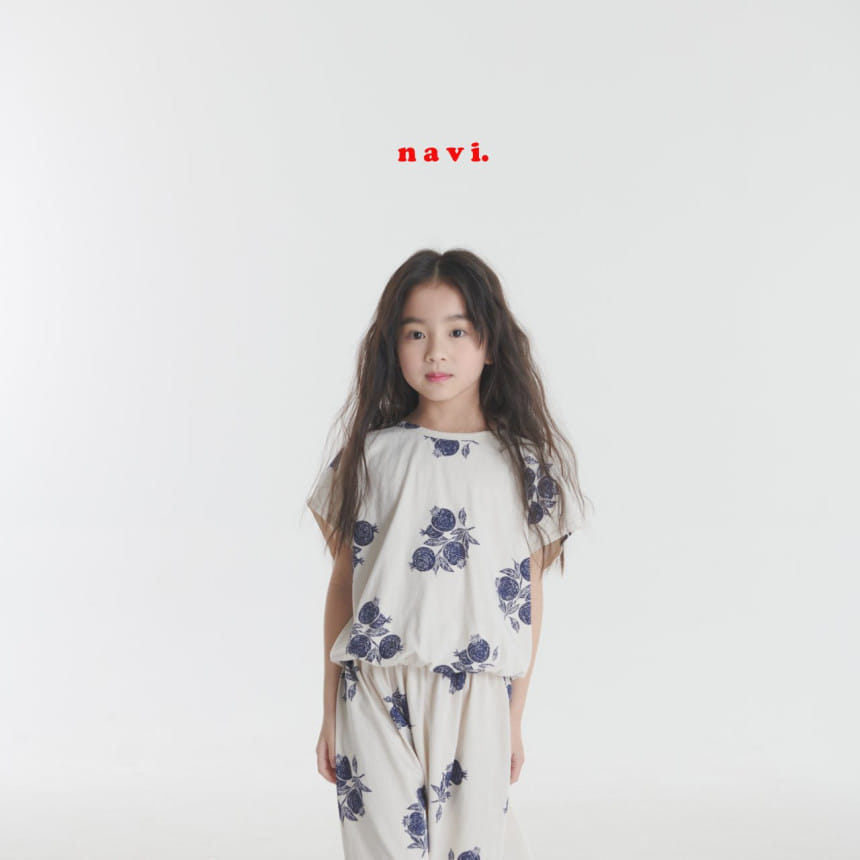 Navi - Korean Children Fashion - #childofig - Pomegranate Tee - 2