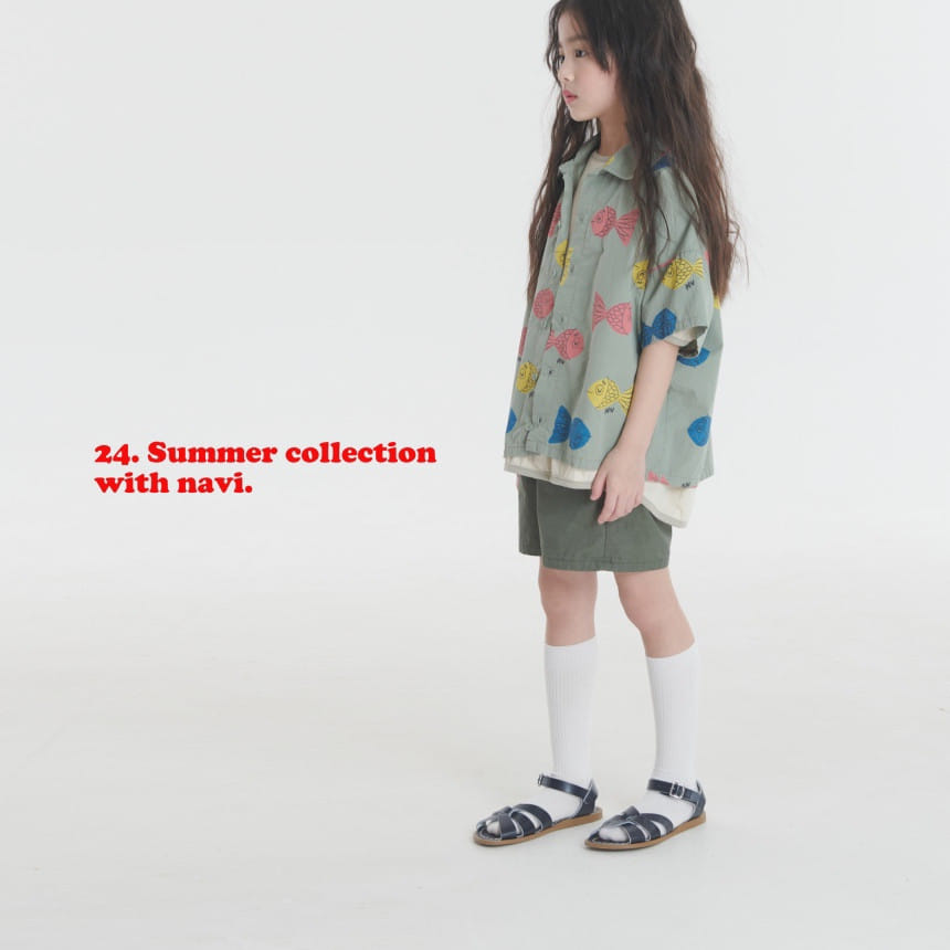 Navi - Korean Children Fashion - #discoveringself - Fish Shirt - 11