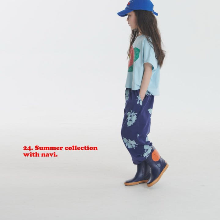 Navi - Korean Children Fashion - #kidsshorts - Crape Myrtle Tee - 10