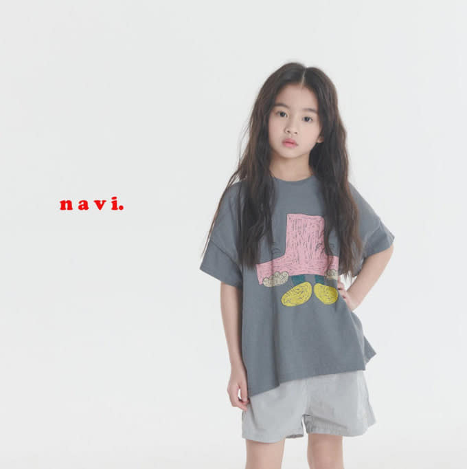 Navi - Korean Children Fashion - #kidsshorts - Hat Tee