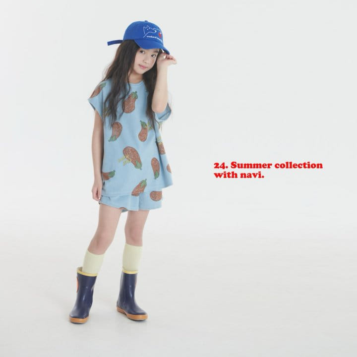 Navi - Korean Children Fashion - #kidzfashiontrend - Eggplant Tee - 3