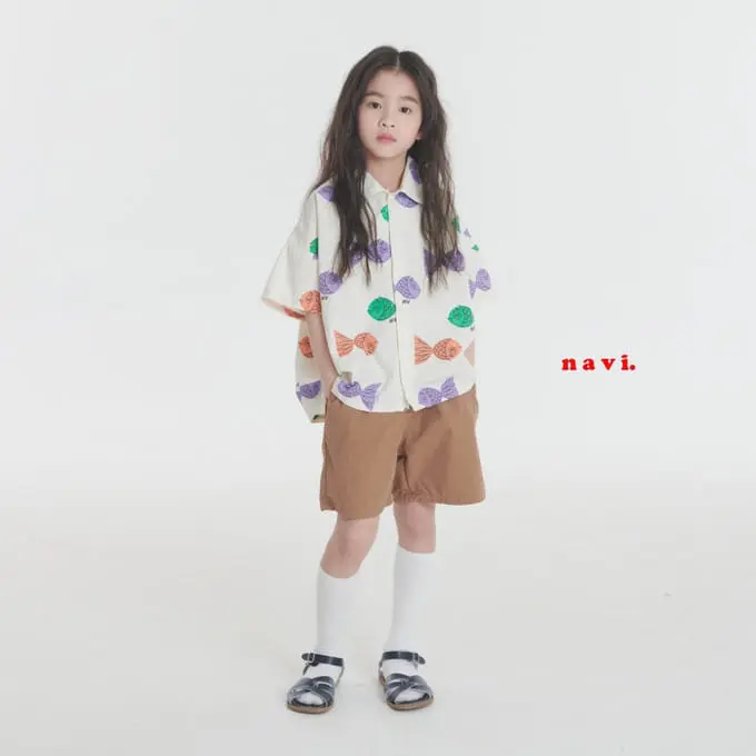 Navi - Korean Children Fashion - #littlefashionista - Fish Shirt