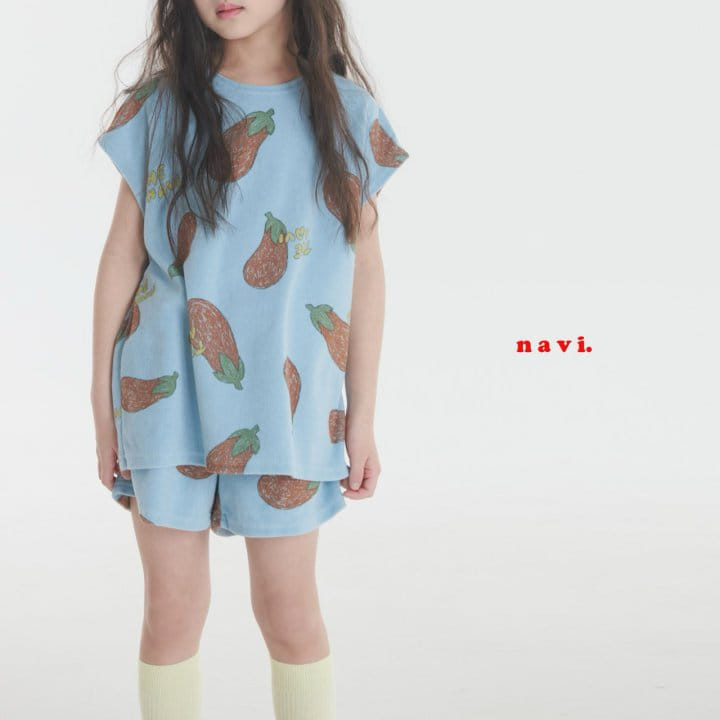 Navi - Korean Children Fashion - #magicofchildhood - Eggplant Tee - 6