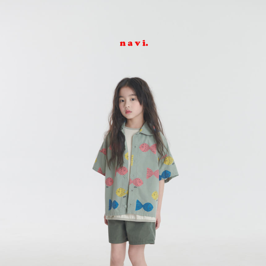 Navi - Korean Children Fashion - #magicofchildhood - Fish Shirt - 2