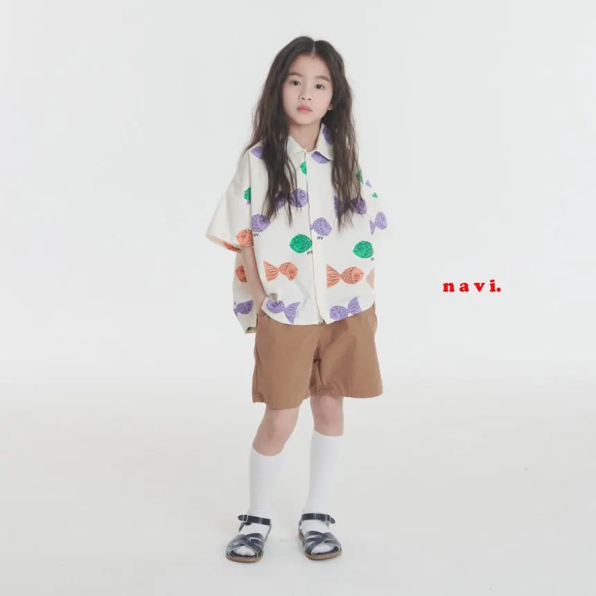 Navi - Korean Children Fashion - #stylishchildhood - Fish Shirt - 7