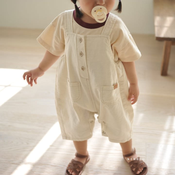 Neneru - Korean Baby Fashion - #babyboutique - Bebe Thompson Dungarees - 4
