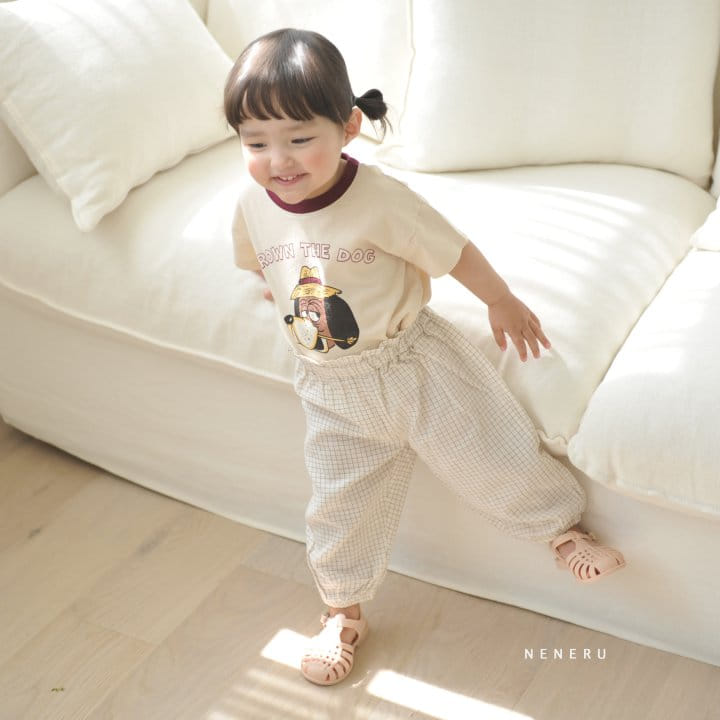Neneru - Korean Baby Fashion - #babyclothing - Brown Dog Tee 