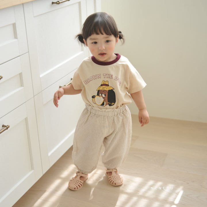 Neneru - Korean Baby Fashion - #babyfashion - Brown Dog Tee  - 2