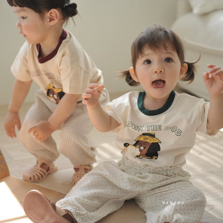 Neneru - Korean Baby Fashion - #babyoninstagram - Brown Dog Tee  - 6