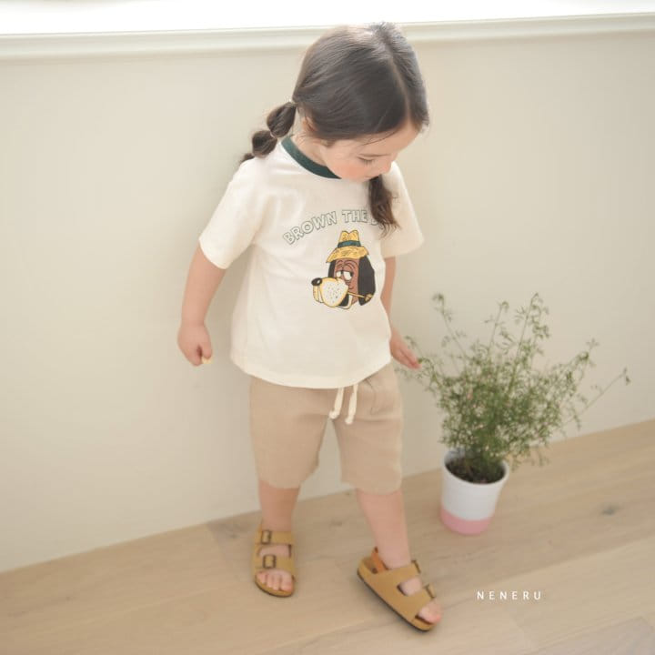 Neneru - Korean Baby Fashion - #babywear - Brown Dog Tee  - 10