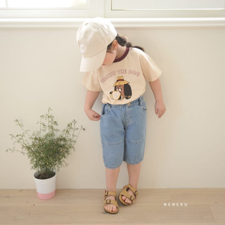 Neneru - Korean Baby Fashion - #onlinebabyboutique - Brown Dog Tee  - 11