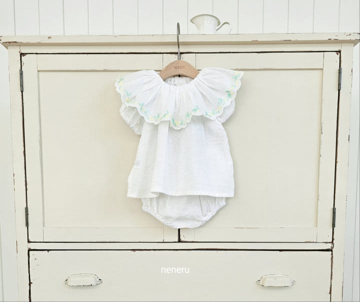 Neneru - Korean Baby Fashion - #onlinebabyshop - Bebe Bloomers Top Bottom Set - 8