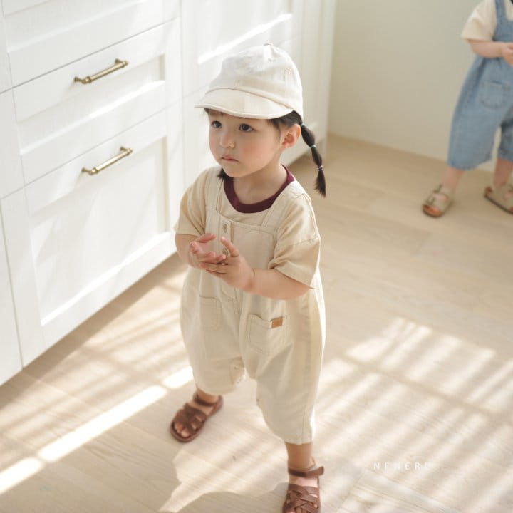 Neneru - Korean Baby Fashion - #onlinebabyshop - Bebe Thompson Dungarees - 2