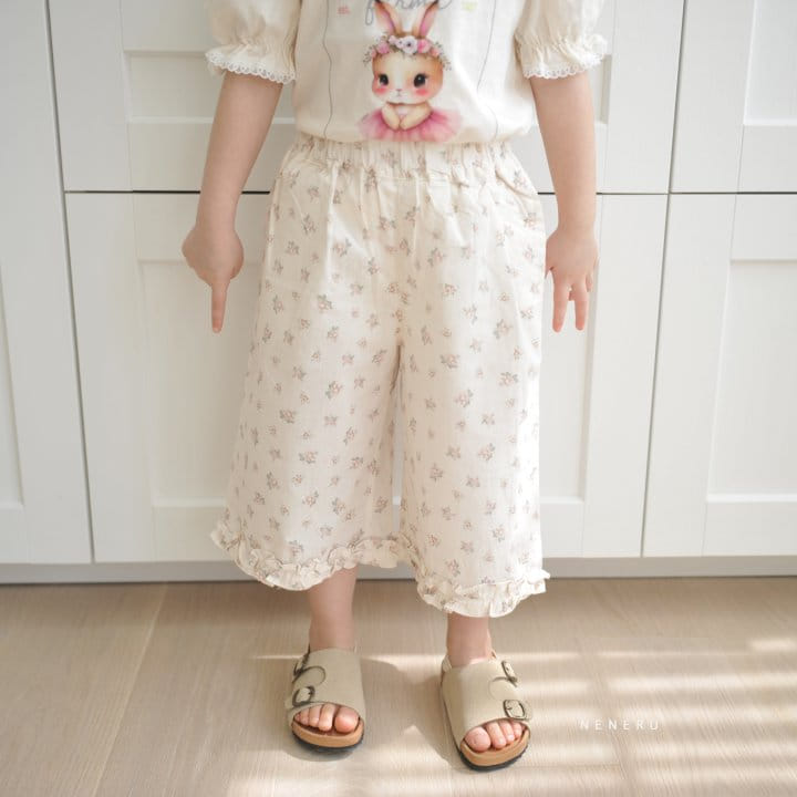 Neneru - Korean Children Fashion - #designkidswear - Flower Pants