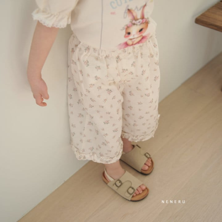 Neneru - Korean Children Fashion - #discoveringself - Flower Pants - 2