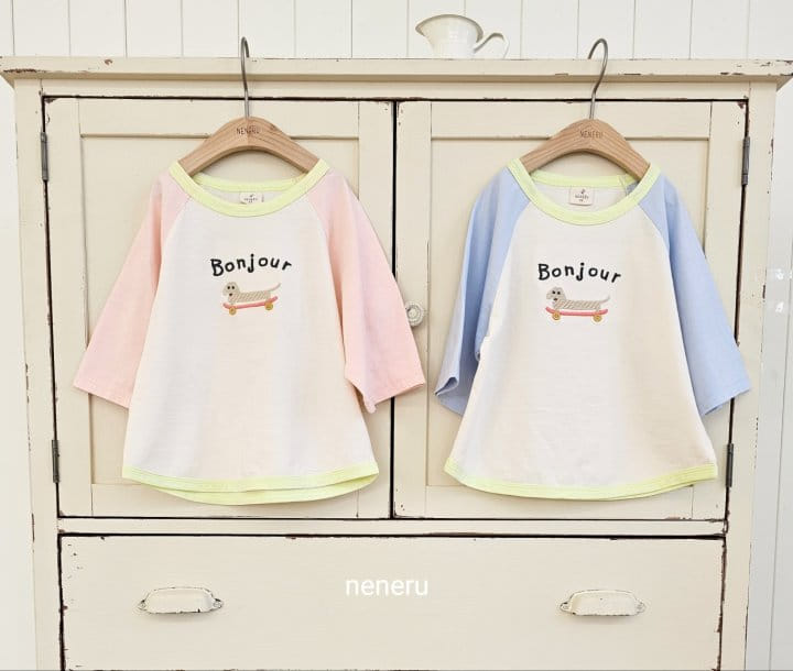 Neneru - Korean Children Fashion - #kidsstore - Bonjour Dog Tee - 10