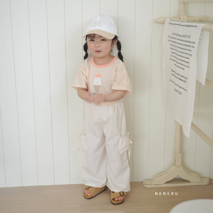 Neneru - Korean Children Fashion - #kidzfashiontrend - Ribbon Cargo Pants - 5