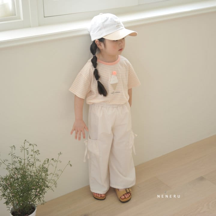 Neneru - Korean Children Fashion - #littlefashionista - Ribbon Cargo Pants - 7
