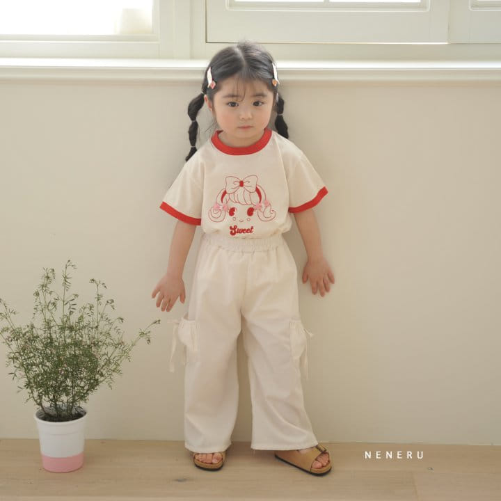 Neneru - Korean Children Fashion - #littlefashionista - Ribbon Bbi Bbi Tee - 3