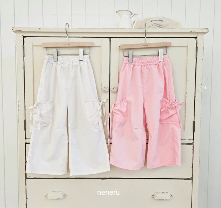 Neneru - Korean Children Fashion - #minifashionista - Ribbon Cargo Pants - 9
