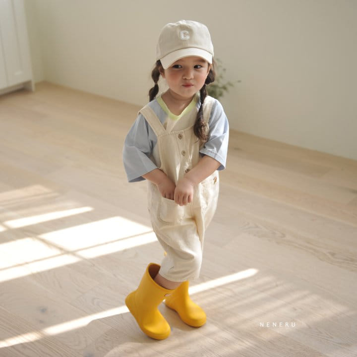 Neneru - Korean Children Fashion - #prettylittlegirls - Thompson Dungarees - 3