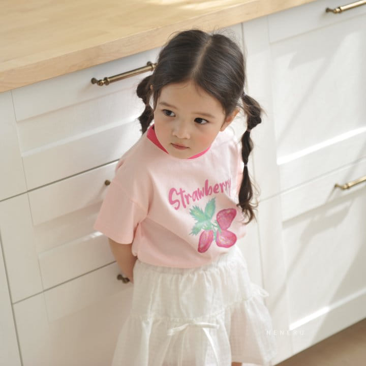 Neneru - Korean Children Fashion - #prettylittlegirls - Strawberry Tee - 2